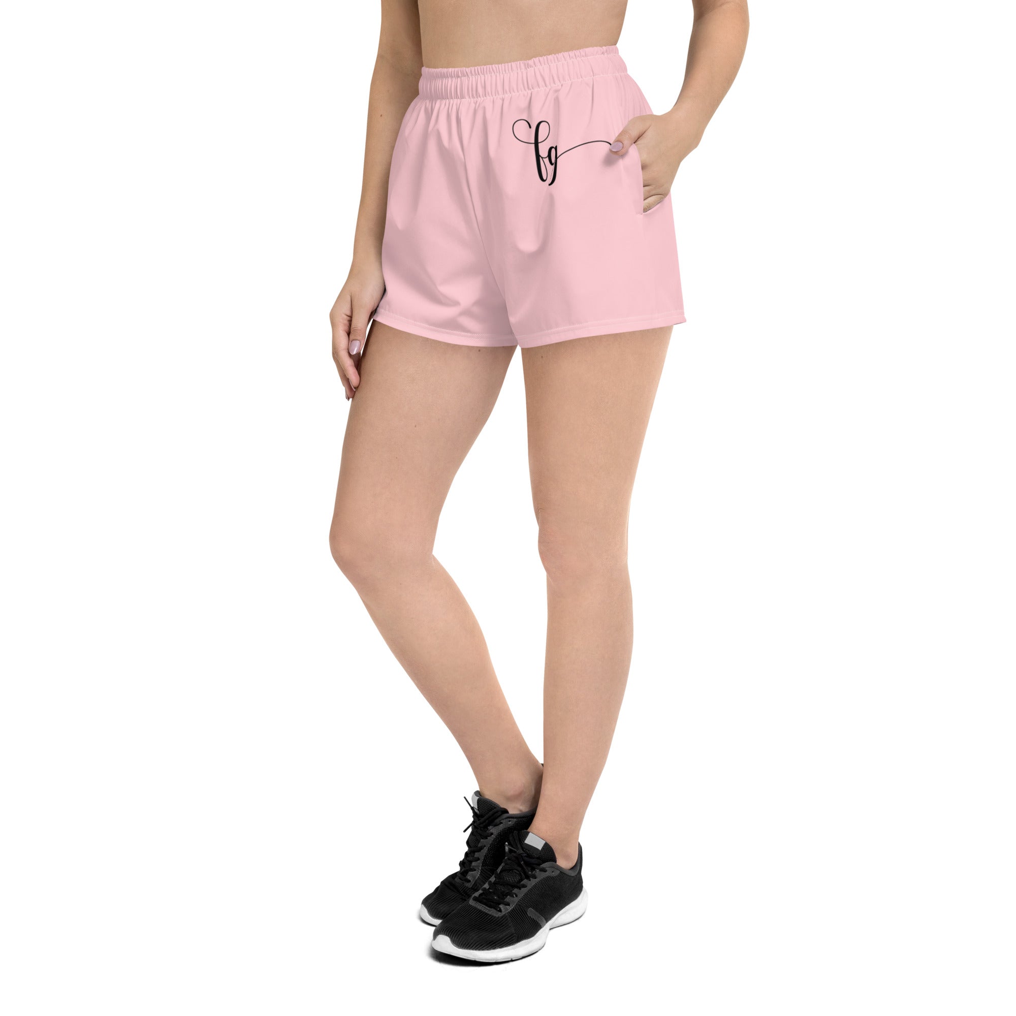 Pink / Black FG Athletic Shorts - FleekGoddess