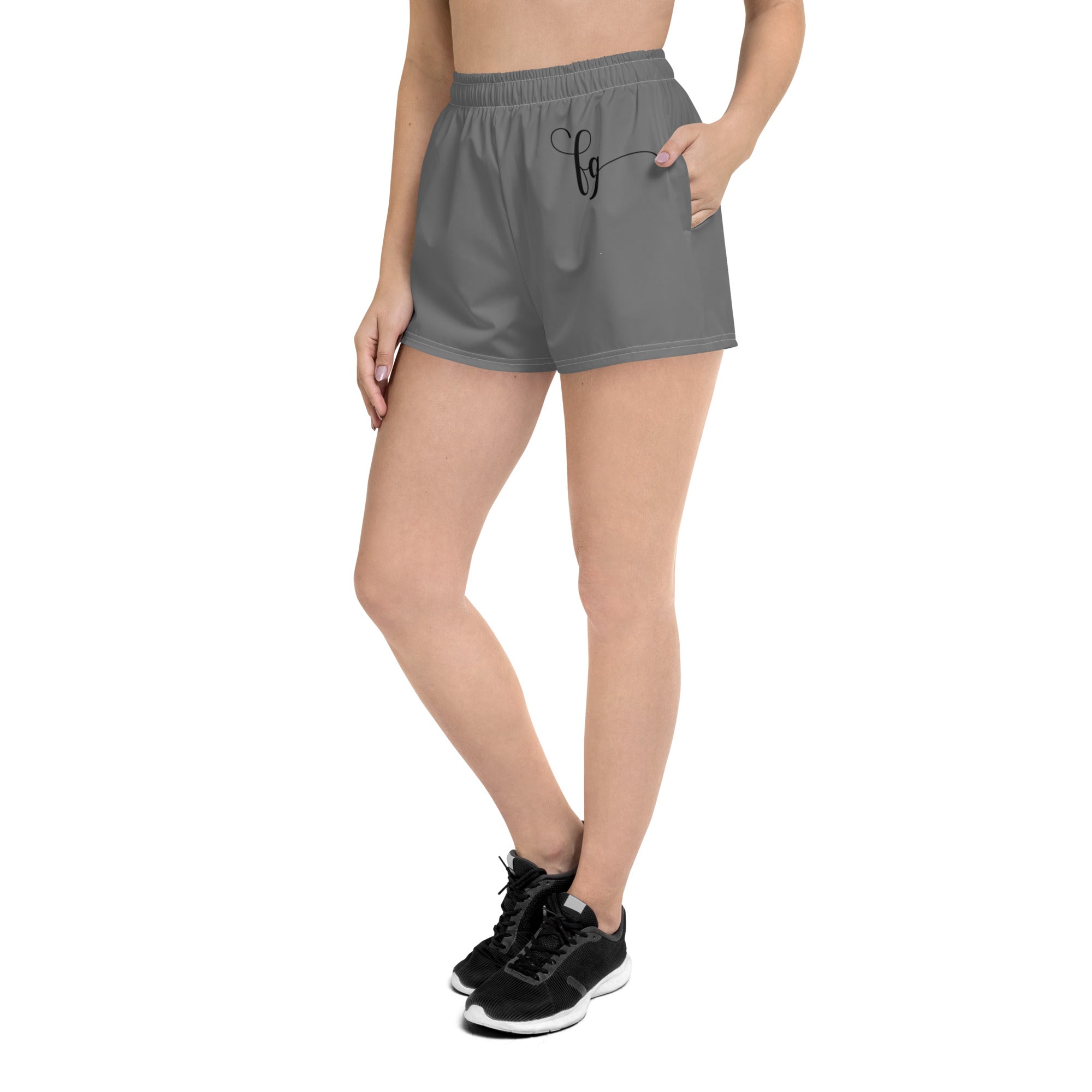 Gray / Black Athletic Shorts - FleekGoddess