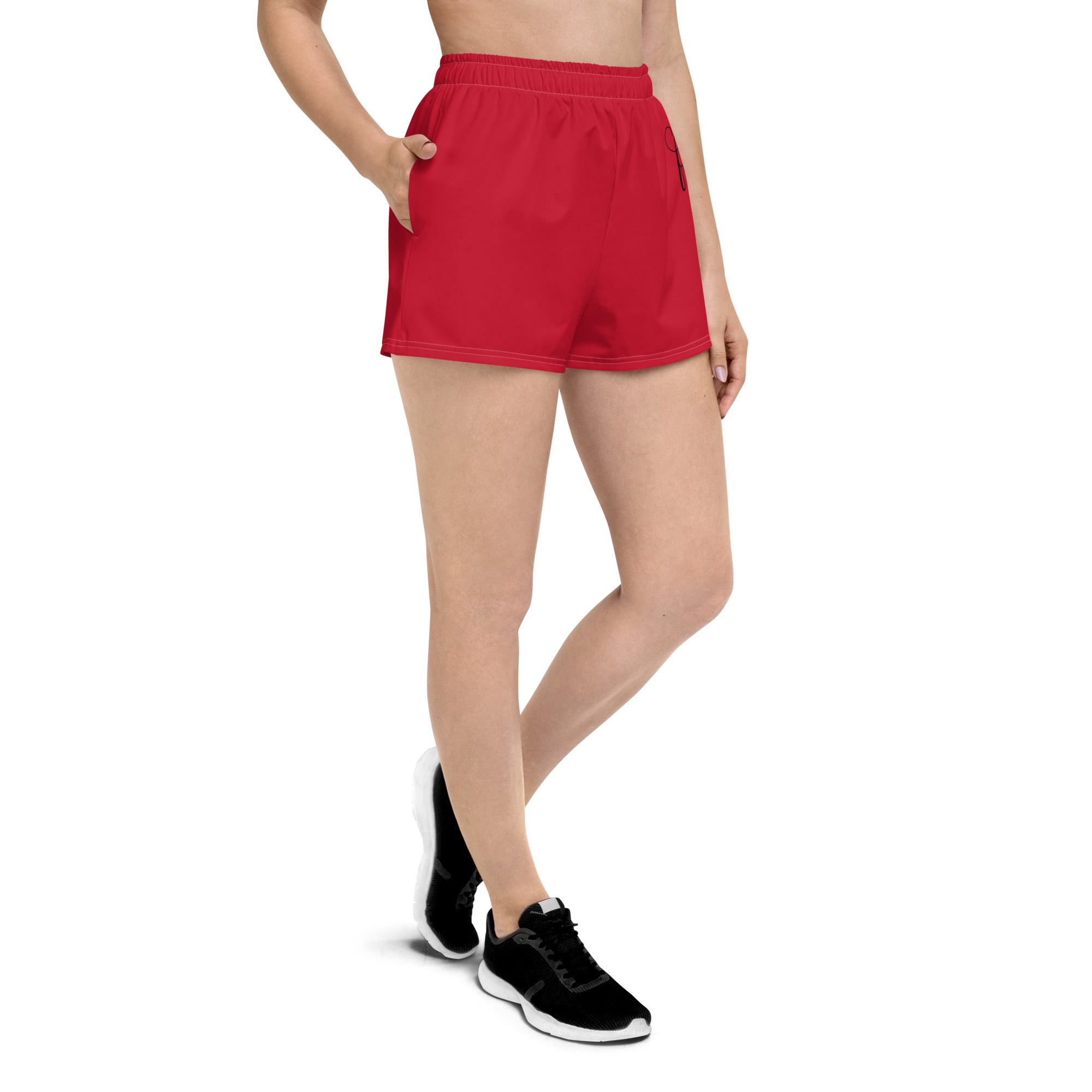 Red / Black FG Athletic Shorts - FleekGoddess