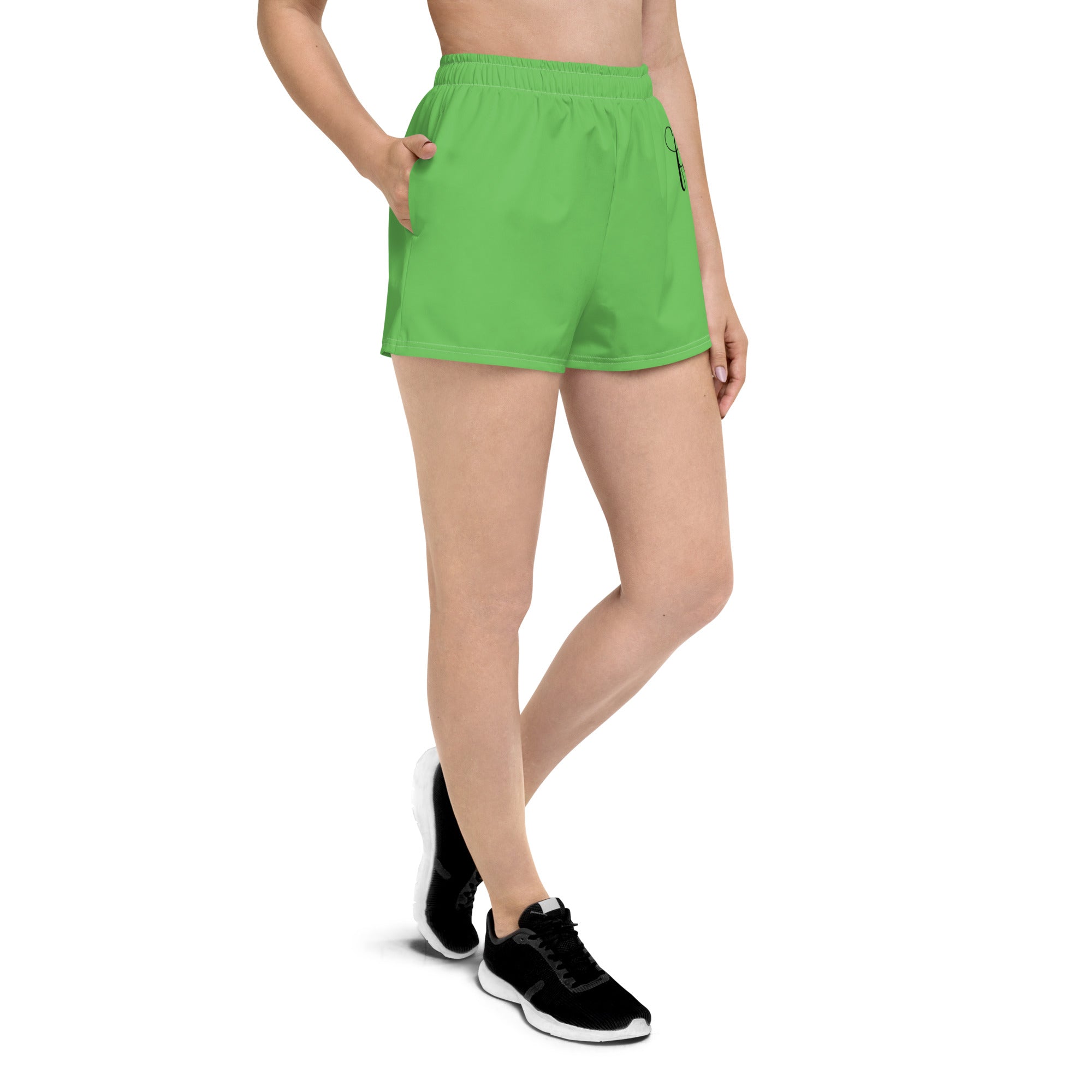 Mantis Green Athletic Shorts - FleekGoddess