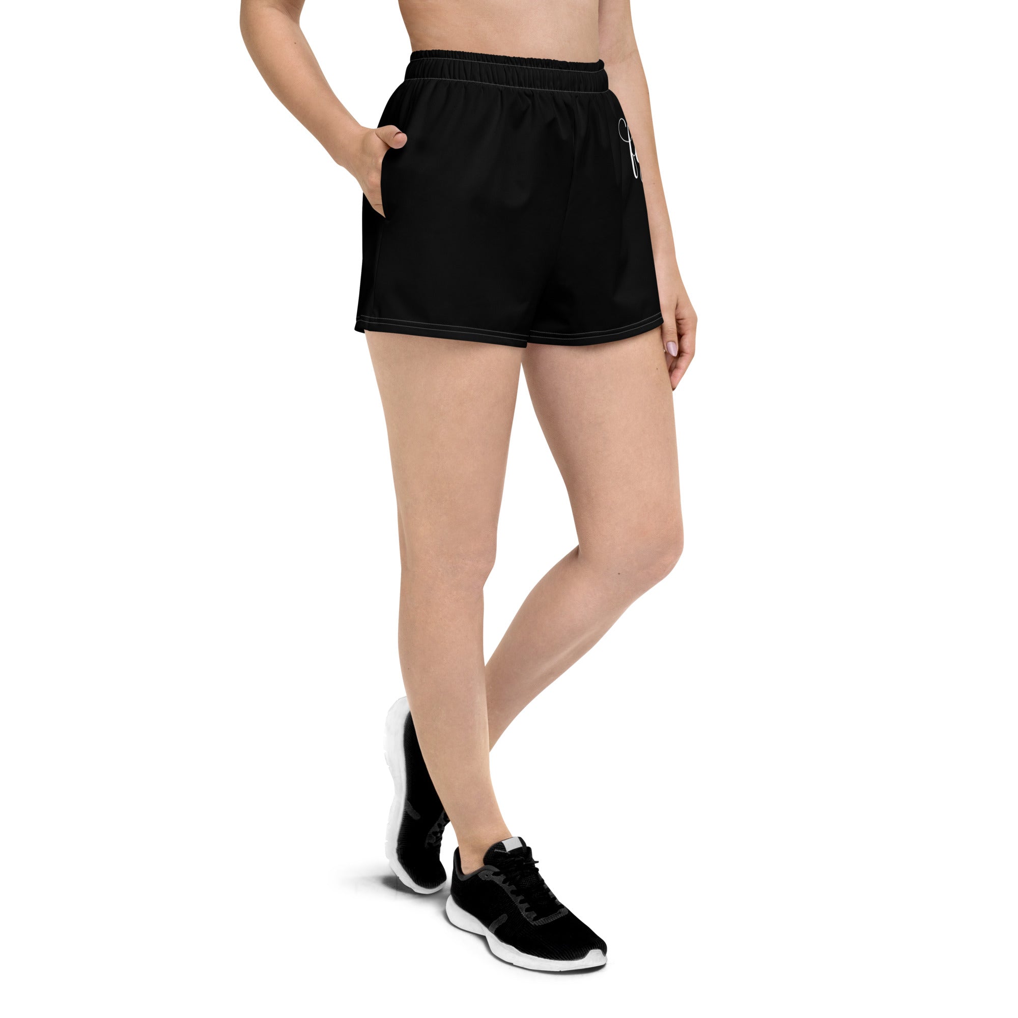 Black / White FG Athletic Shorts - FleekGoddess
