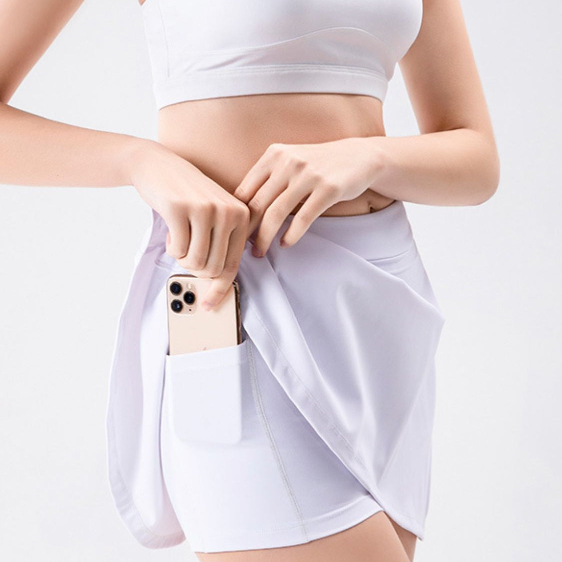 YogaFlex High Waist Active Skort with Pockets - FleekGoddess