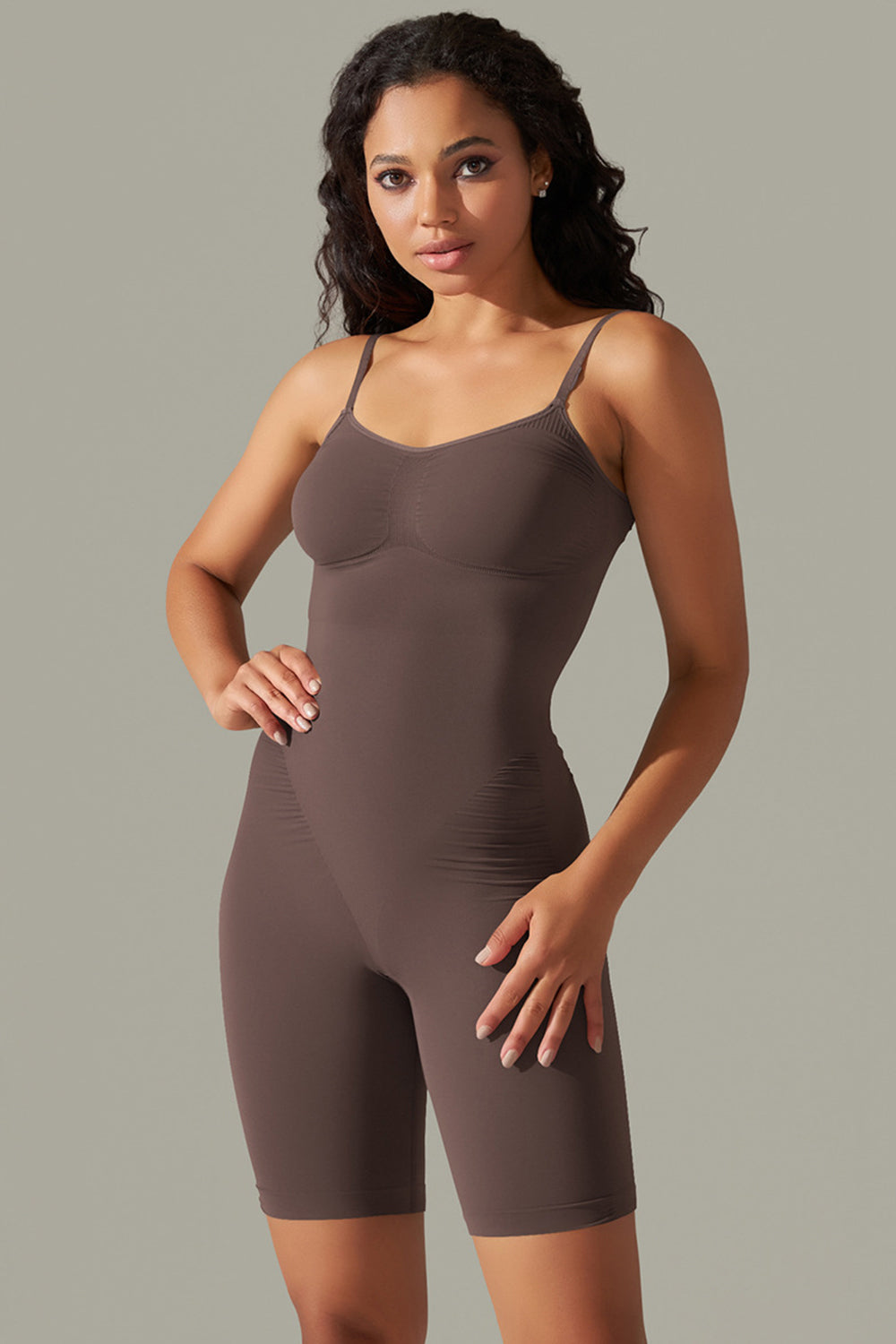 TrainTech Spaghetti Strap Active Romper - FleekGoddess