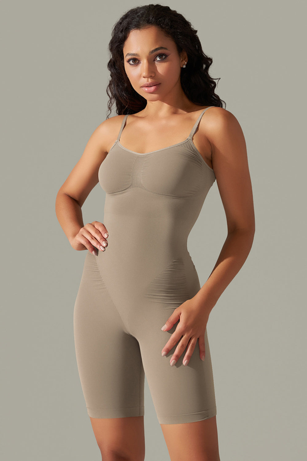 TrainTech Spaghetti Strap Active Romper - FleekGoddess