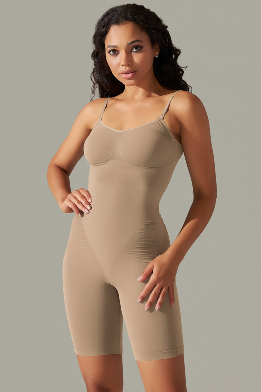 TrainTech Spaghetti Strap Active Romper - FleekGoddess