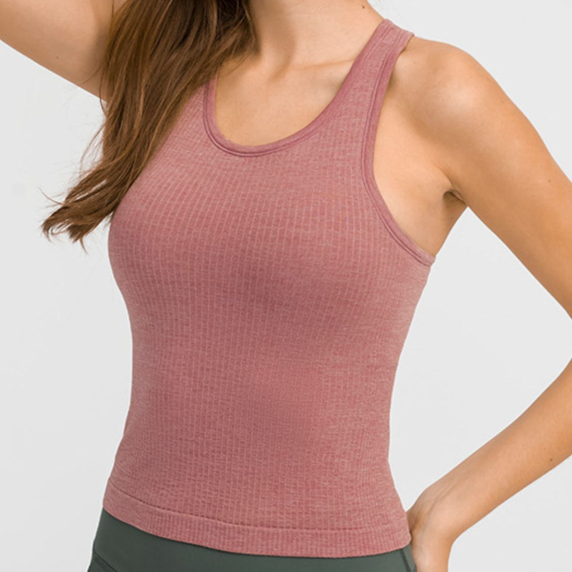 ZenSculpt Round Neck Racerback Active Tank