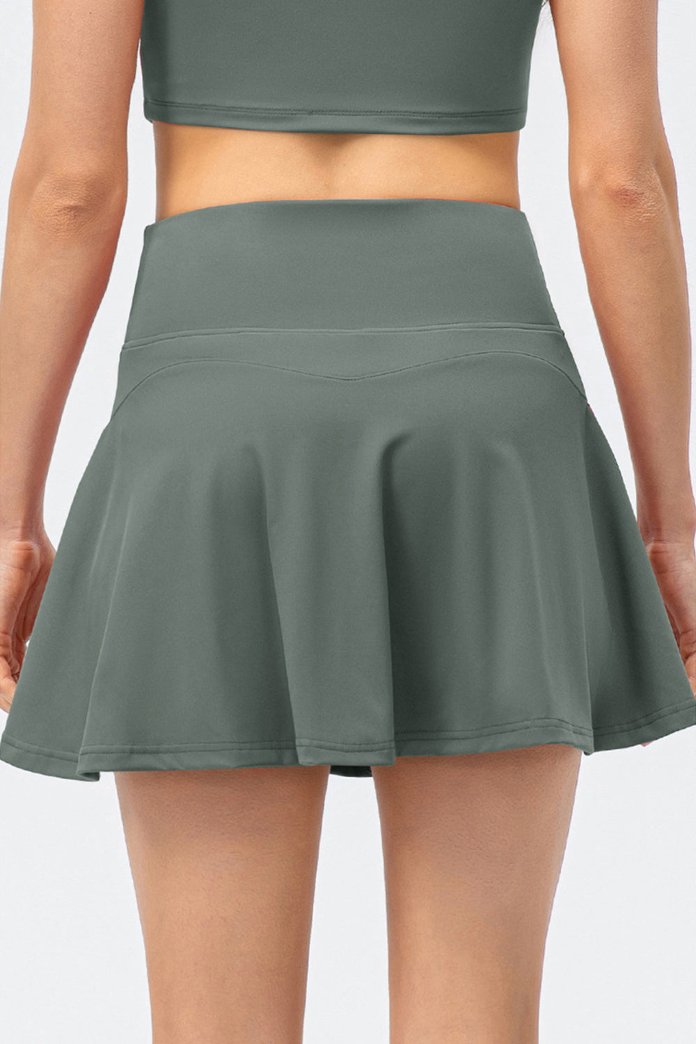 TrainTech High Waist Wide Waistband Active Skirt - FleekGoddess