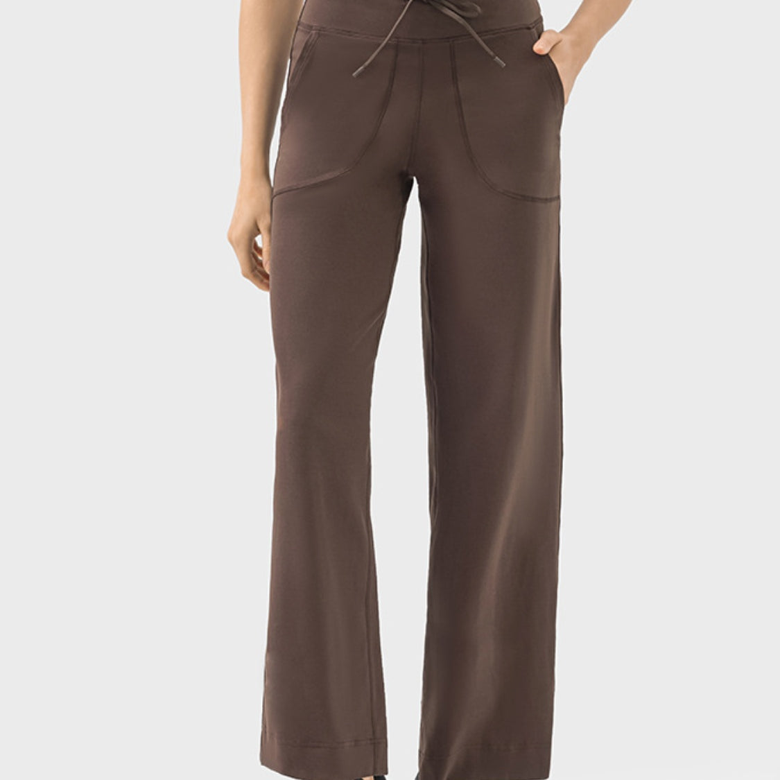 YogaFlex Drawstring Active Pants with Pockets