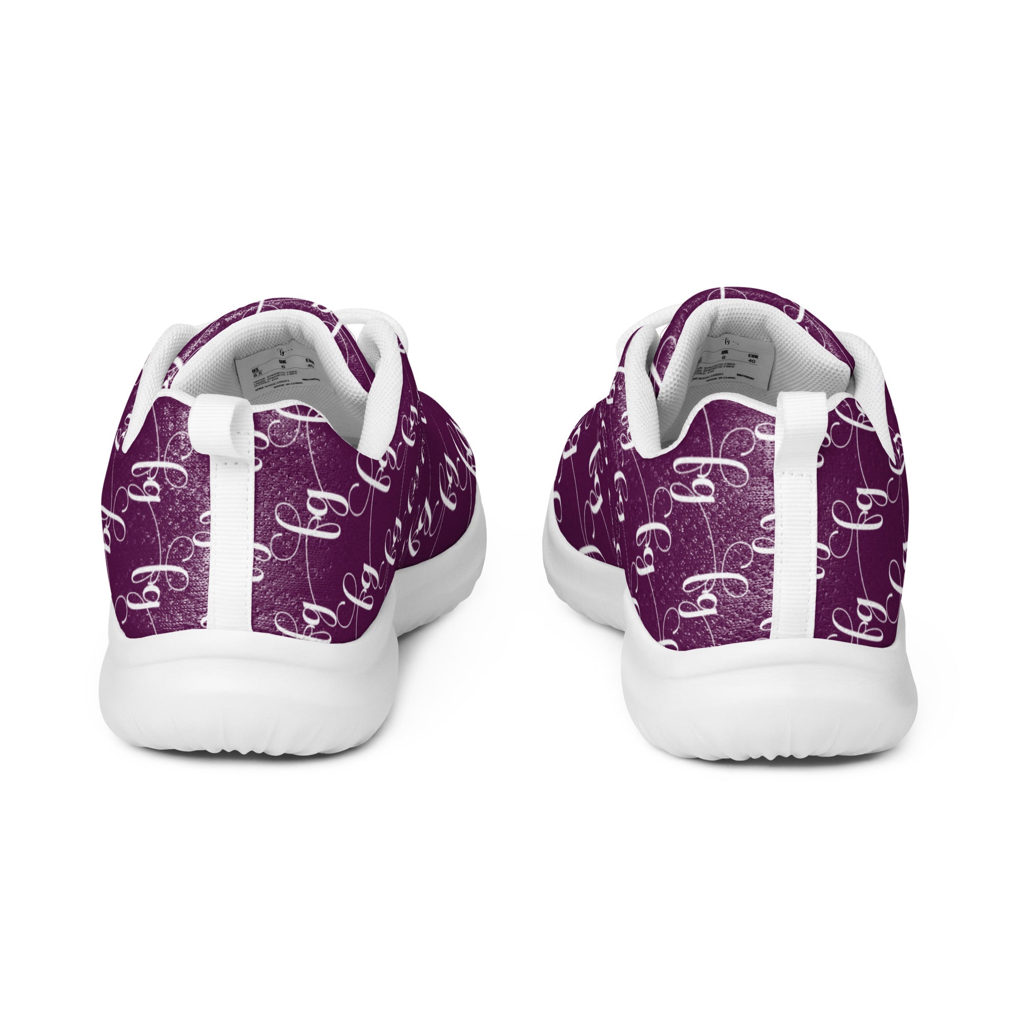 Tyrian Purple / White FG athletic shoes - FleekGoddess
