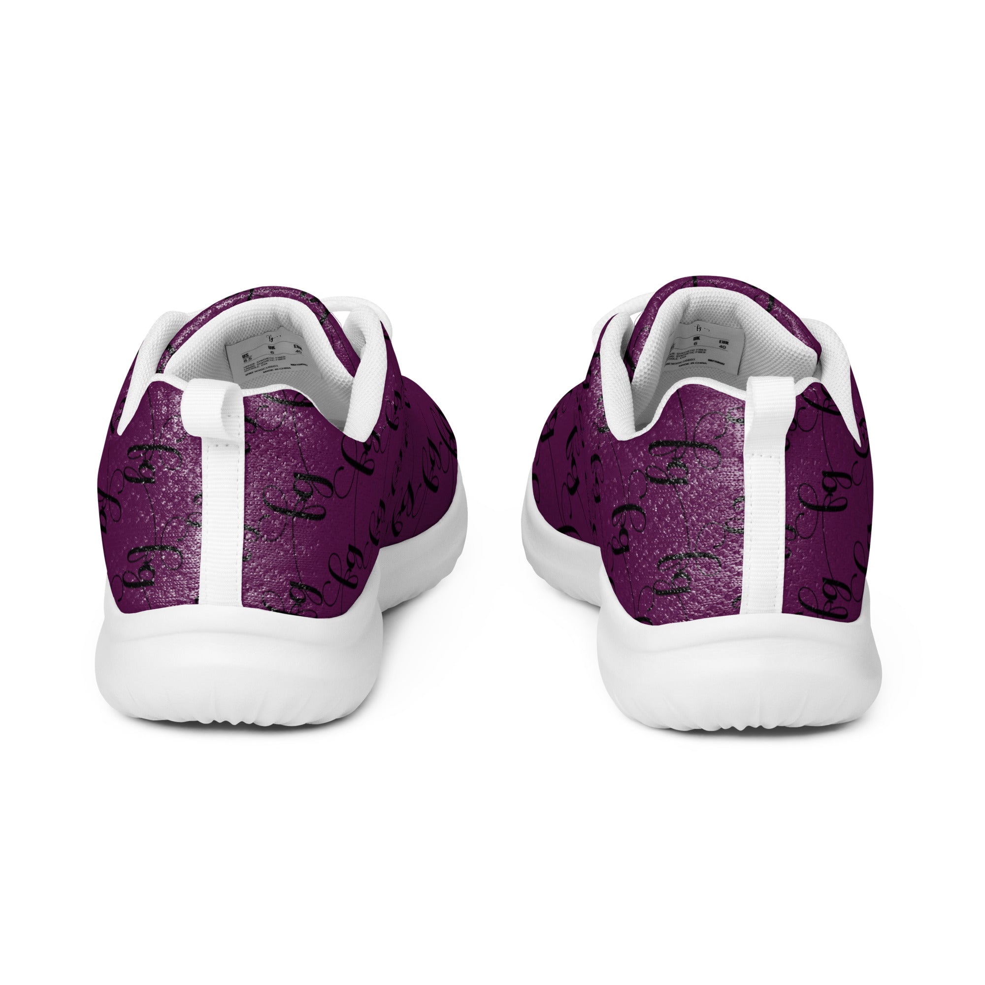 Tyrian Purple / Black athletic shoes - FleekGoddess