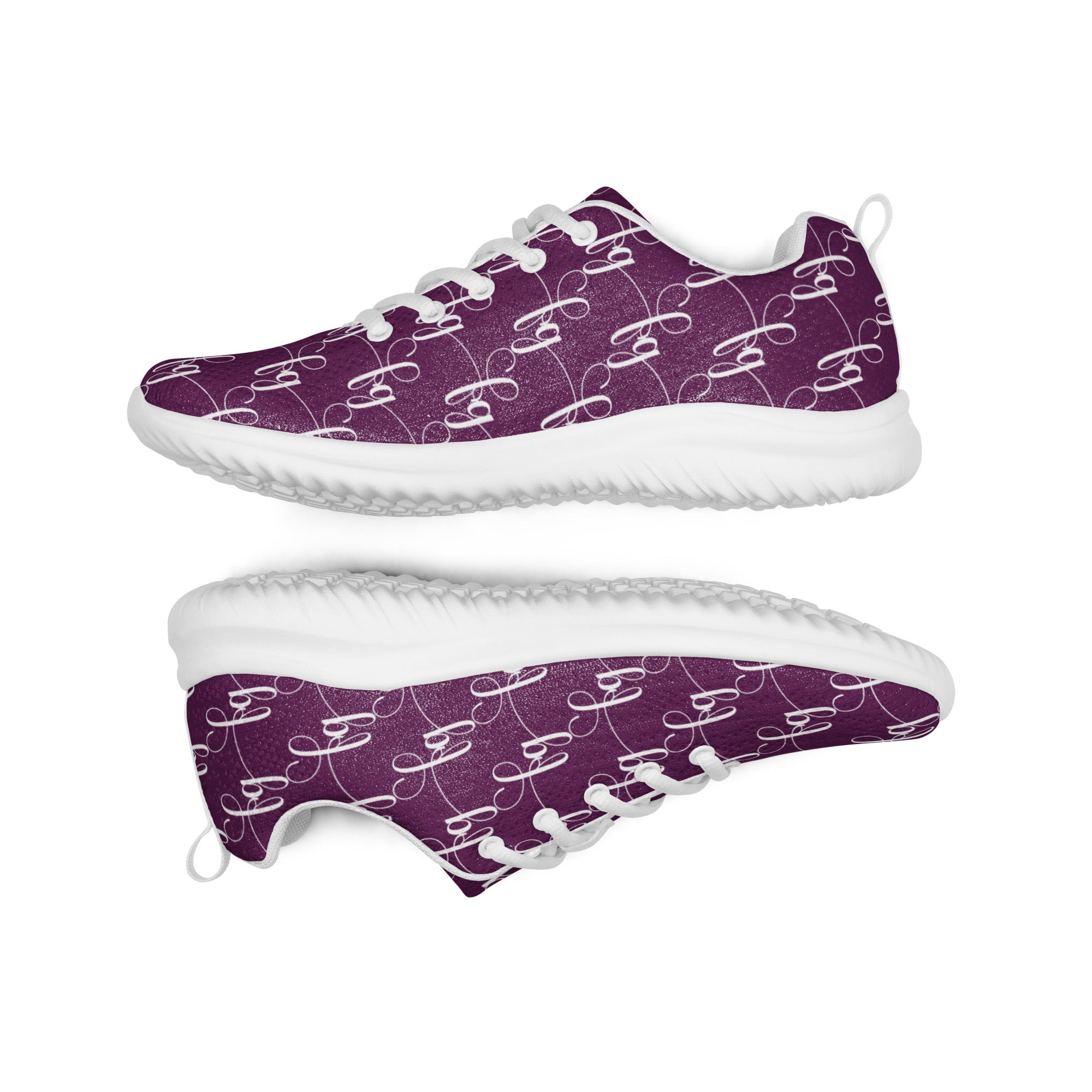 Tyrian Purple / White FG athletic shoes - FleekGoddess