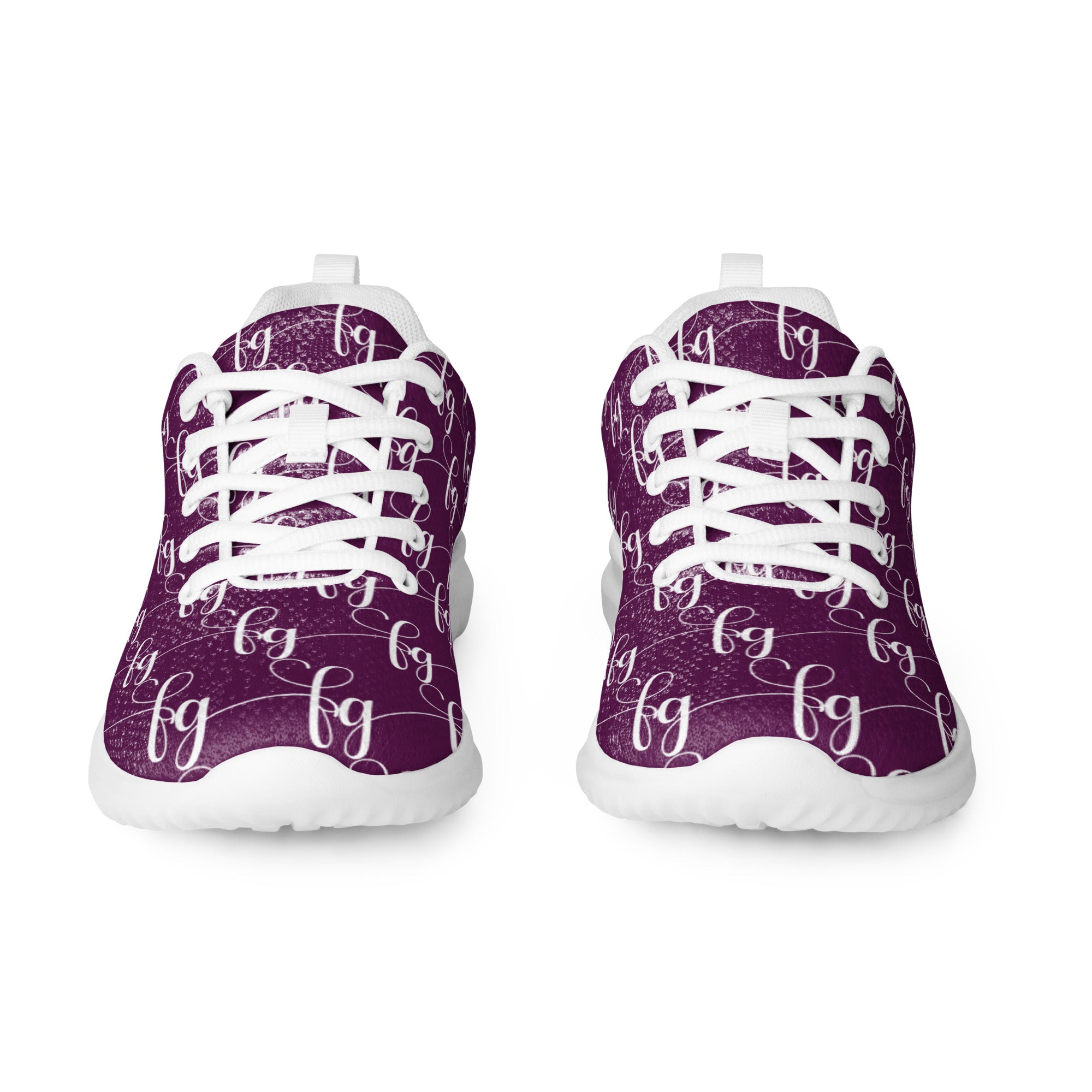 Tyrian Purple / White FG athletic shoes - FleekGoddess