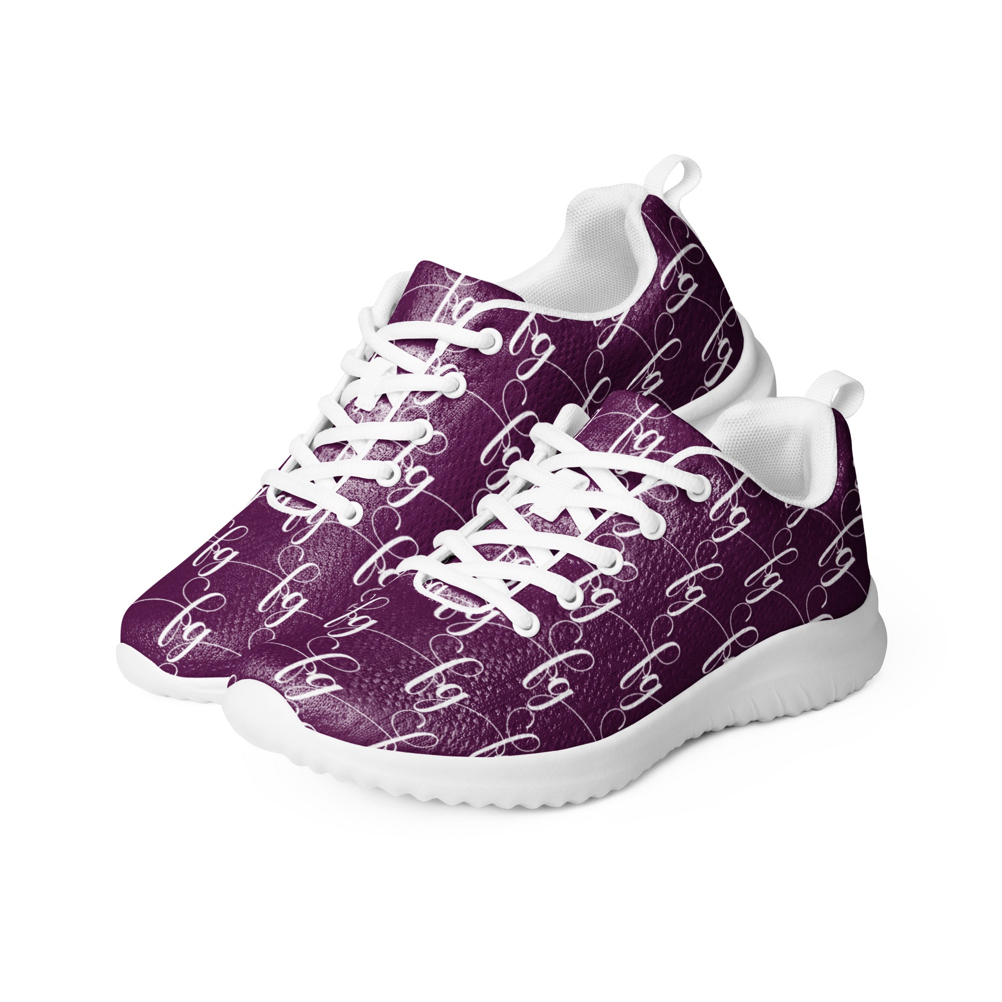 Tyrian Purple / White FG athletic shoes - FleekGoddess