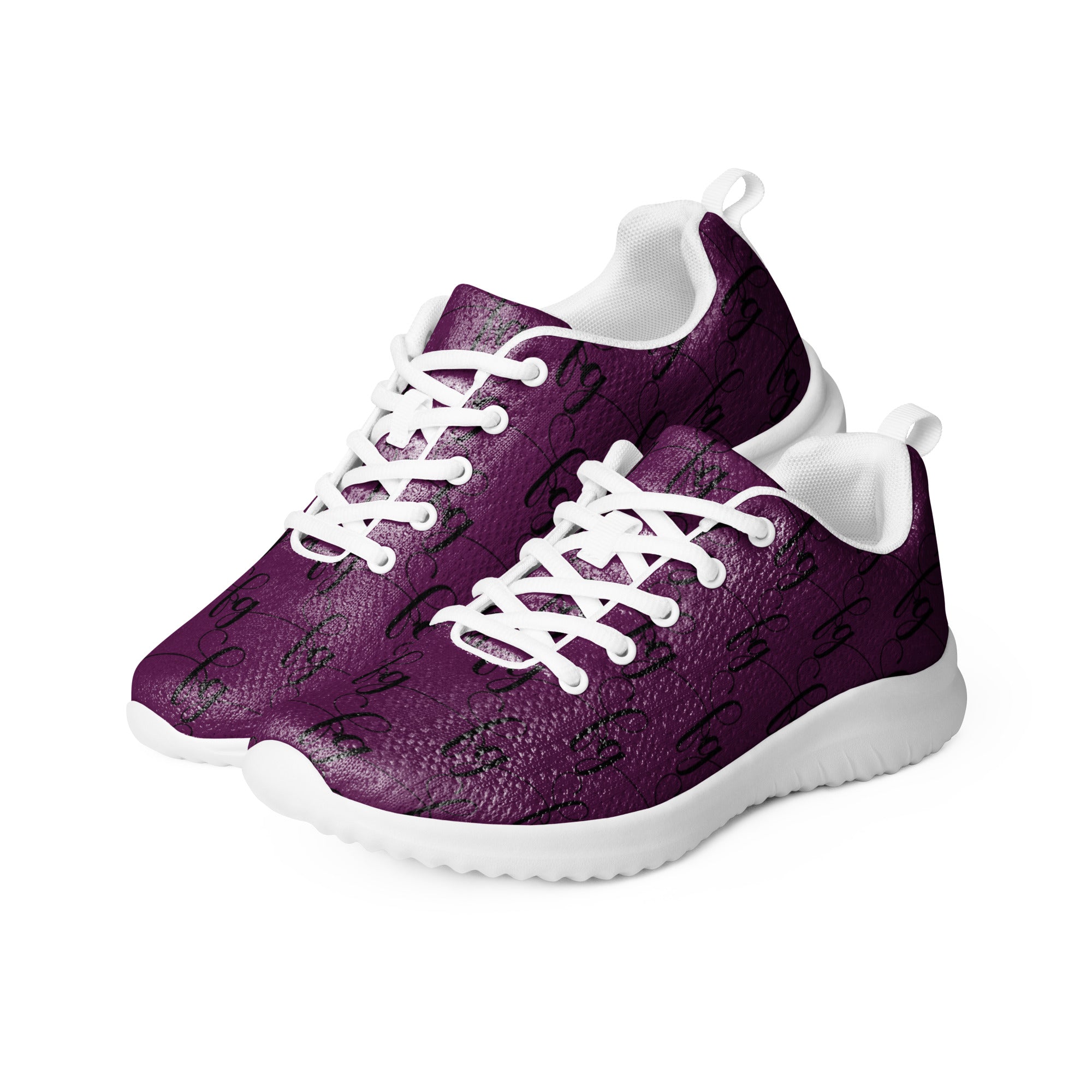Tyrian Purple / Black athletic shoes - FleekGoddess
