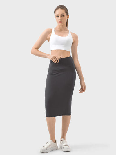 Slit Wrap Active Skirt - FleekGoddess