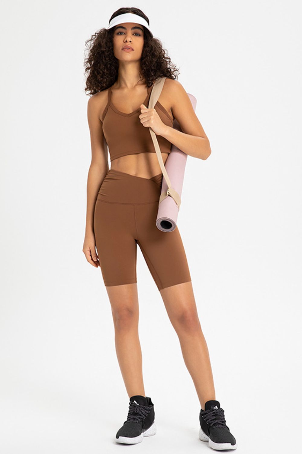 TrainTech Crisscross Back V-Neck Sports Bra - FleekGoddess