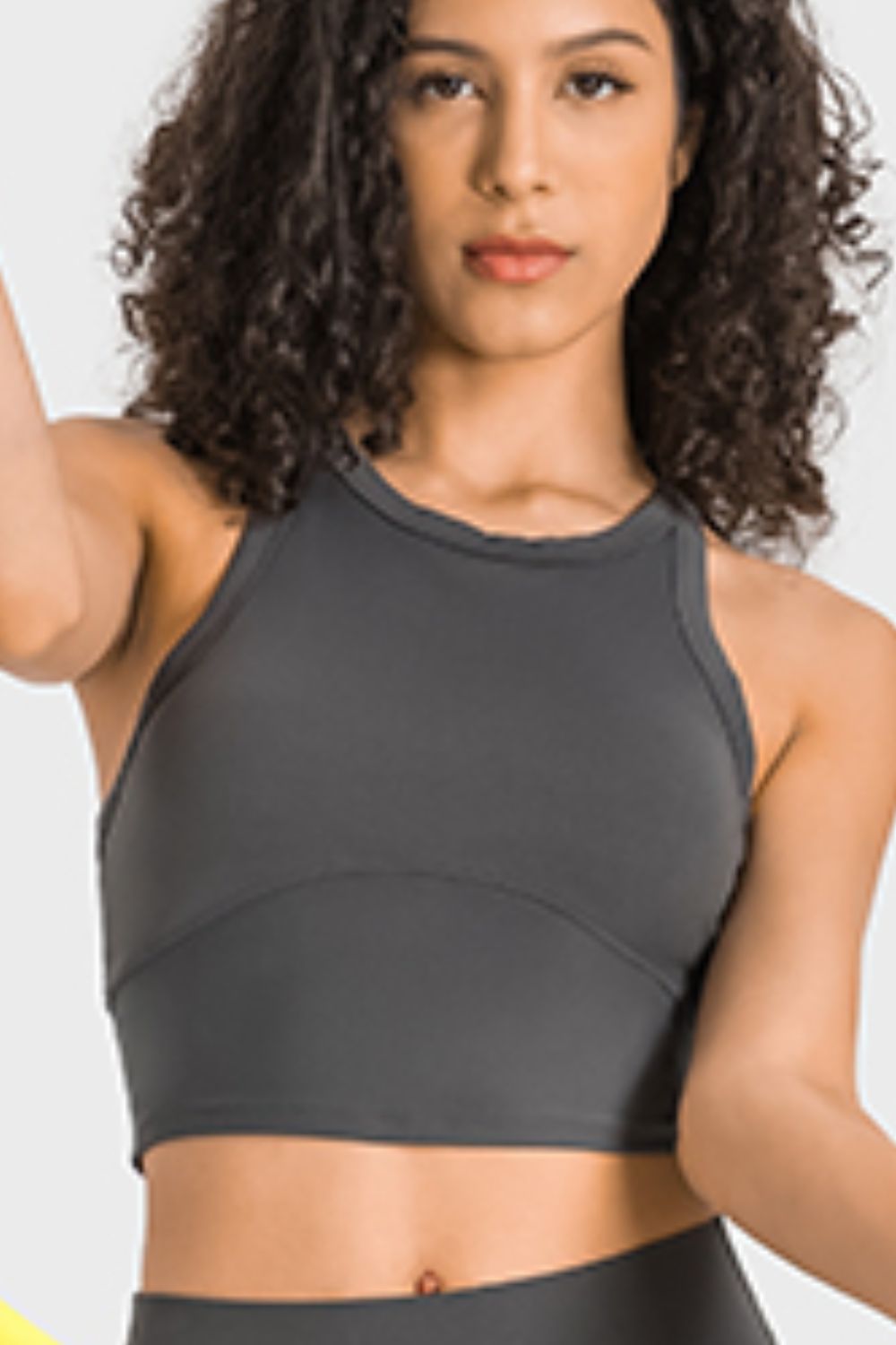 YogaFlex Racerback Cropped Sports Tank - FleekGoddess