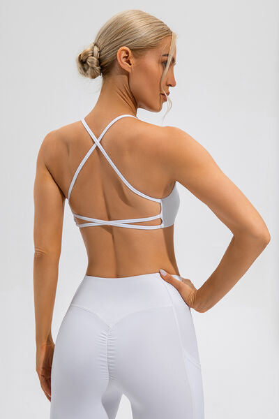 YogaFlex Crisscross Spaghetti Strap Active Cami - FleekGoddess