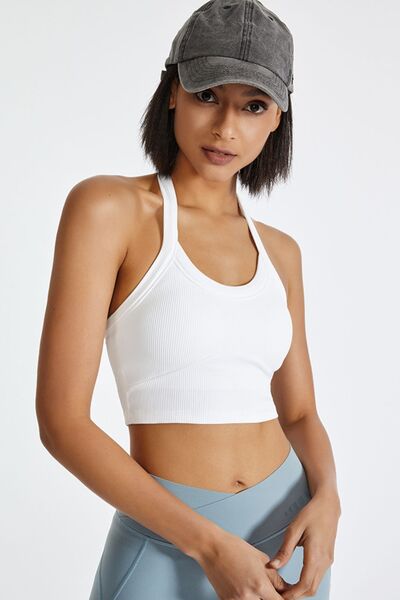 TrainTech Halter Neck Active Cami - FleekGoddess
