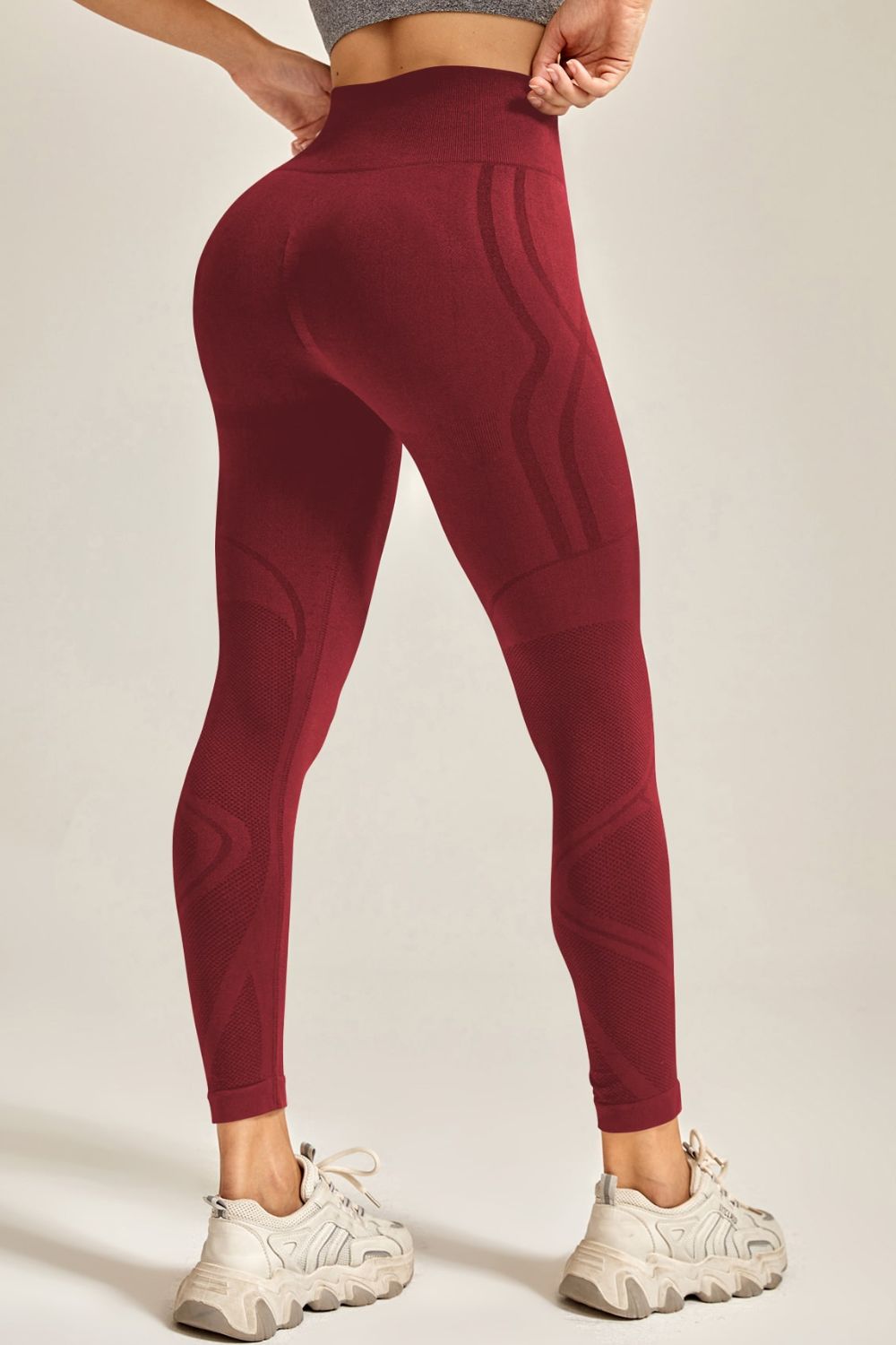 TrainTech Wide Waistband Leggings - FleekGoddess
