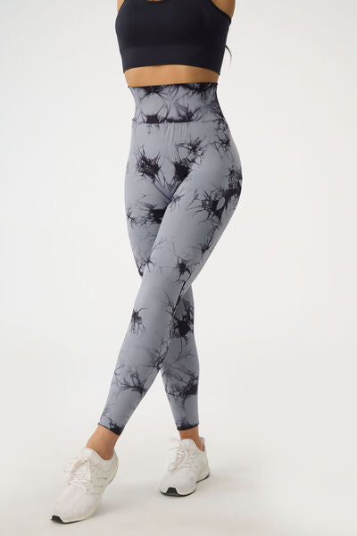 TrainTech Printed High Waist Active Pants - FleekGoddess