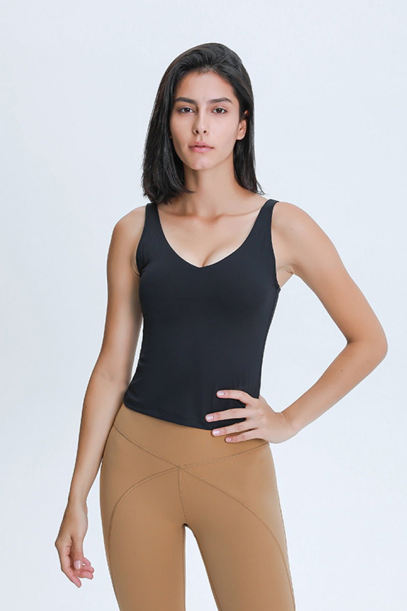 TrainTech V Neck Active Tank - FleekGoddess