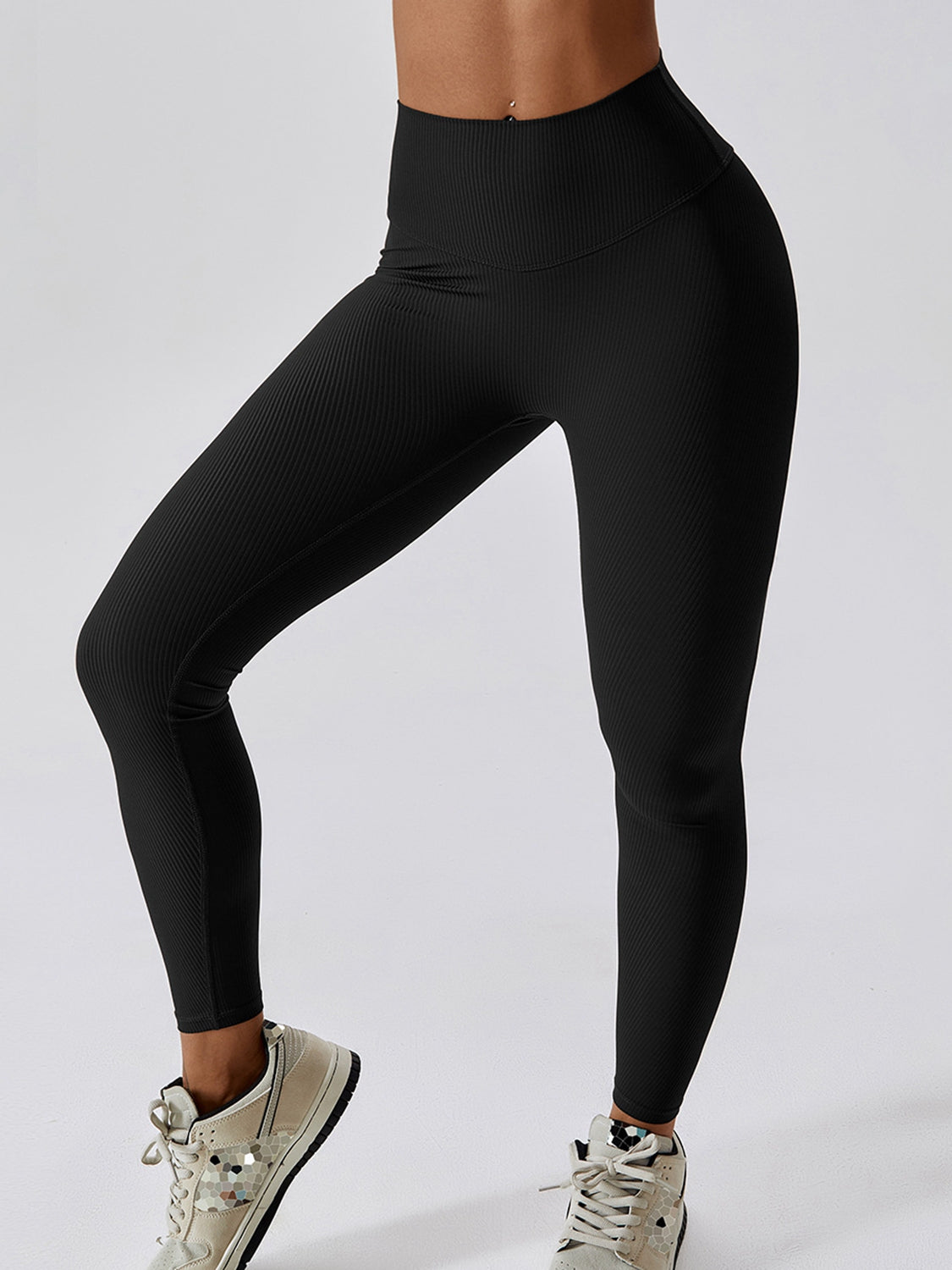 TrainTech Wide Waistband Slim Fit Leggings - FleekGoddess