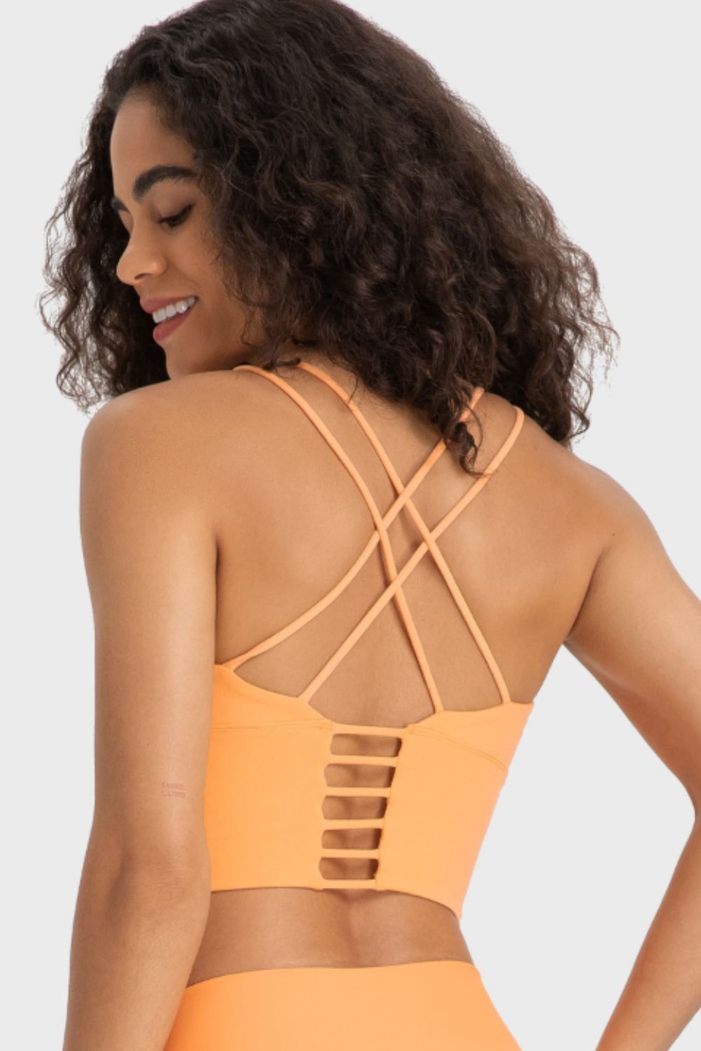 YogaFlex Crisscross Back Ladder Detail Sports Bra - FleekGoddess