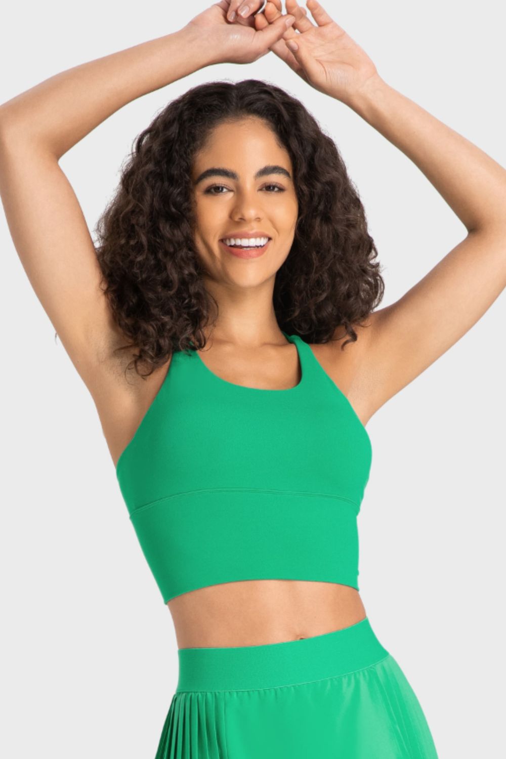 YogaFlex Crisscross Back Ladder Detail Sports Bra - FleekGoddess