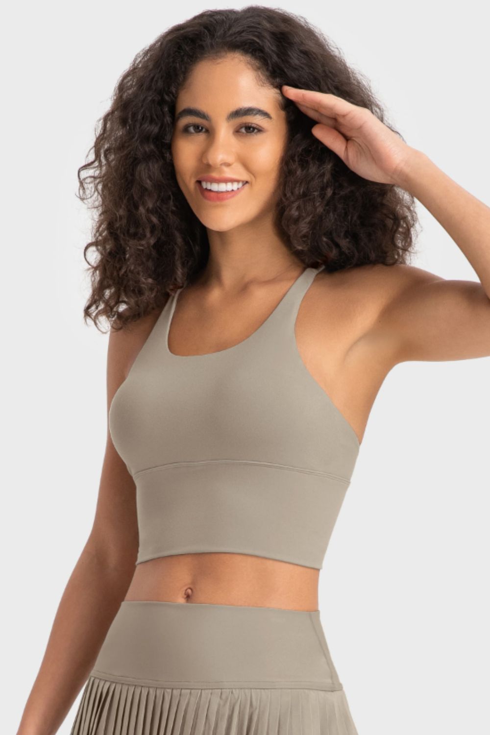YogaFlex Crisscross Back Ladder Detail Sports Bra - FleekGoddess