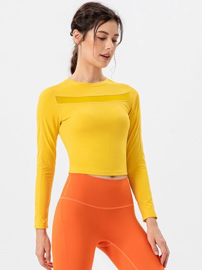 TrainTech Round Neck Long Sleeve Active T-Shirt - FleekGoddess