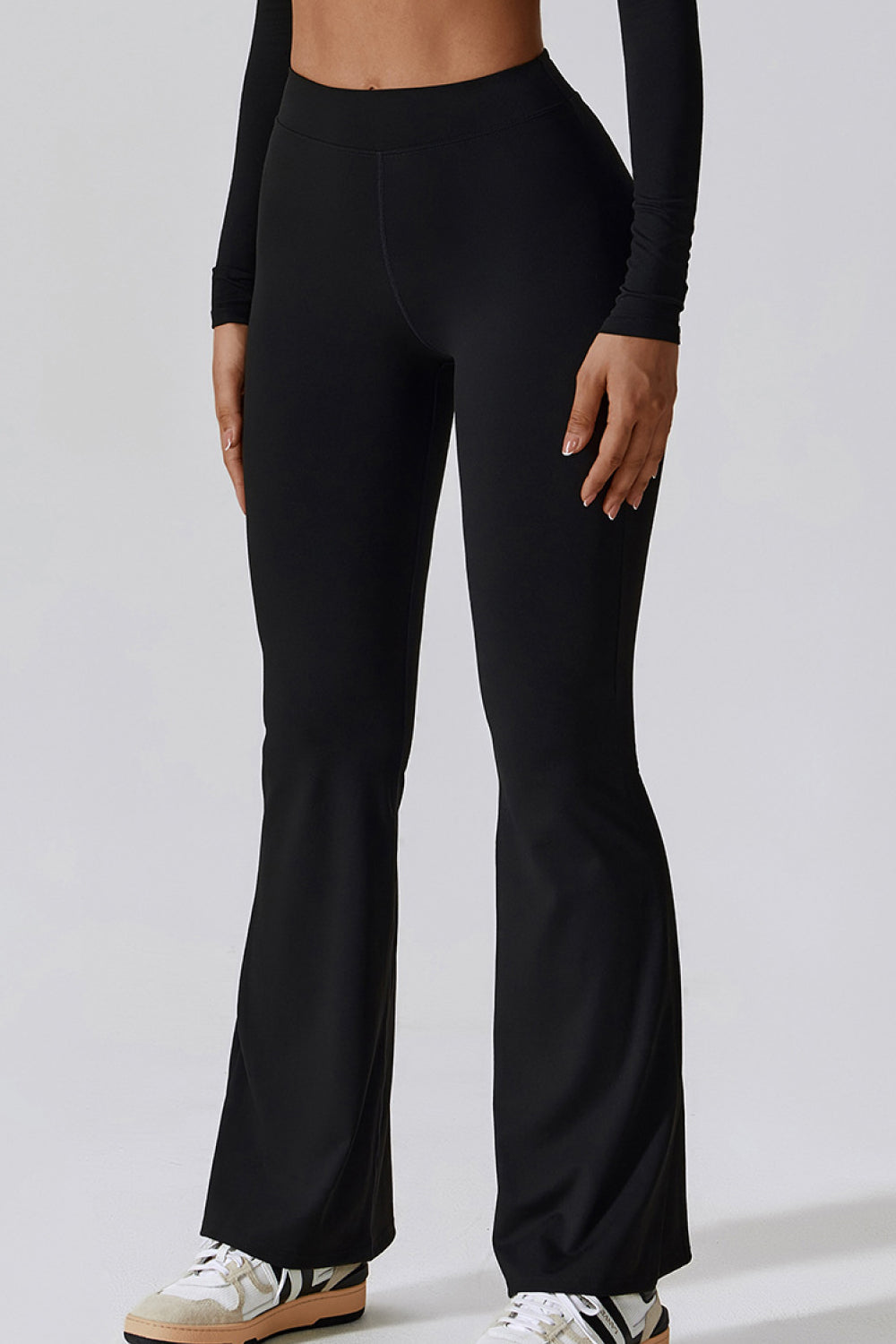 TrainTech Slim Fit High Waist Long Leggings - FleekGoddess