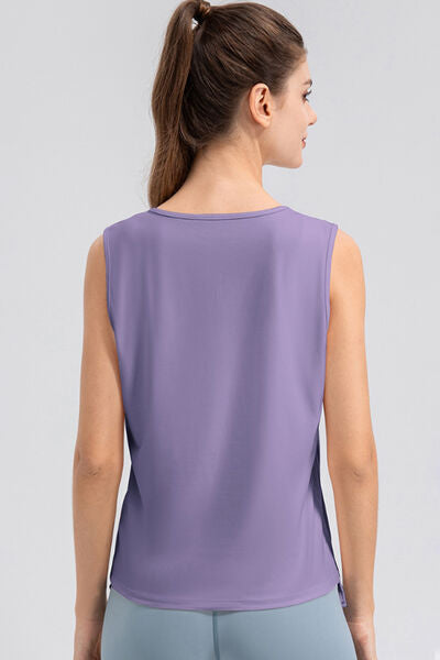 YogaFlex Notched Wide Strap Active Tank - FleekGoddess