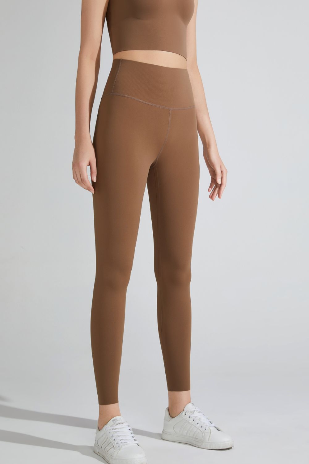 TrainTech Wide Waistband Sports Leggings - FleekGoddess