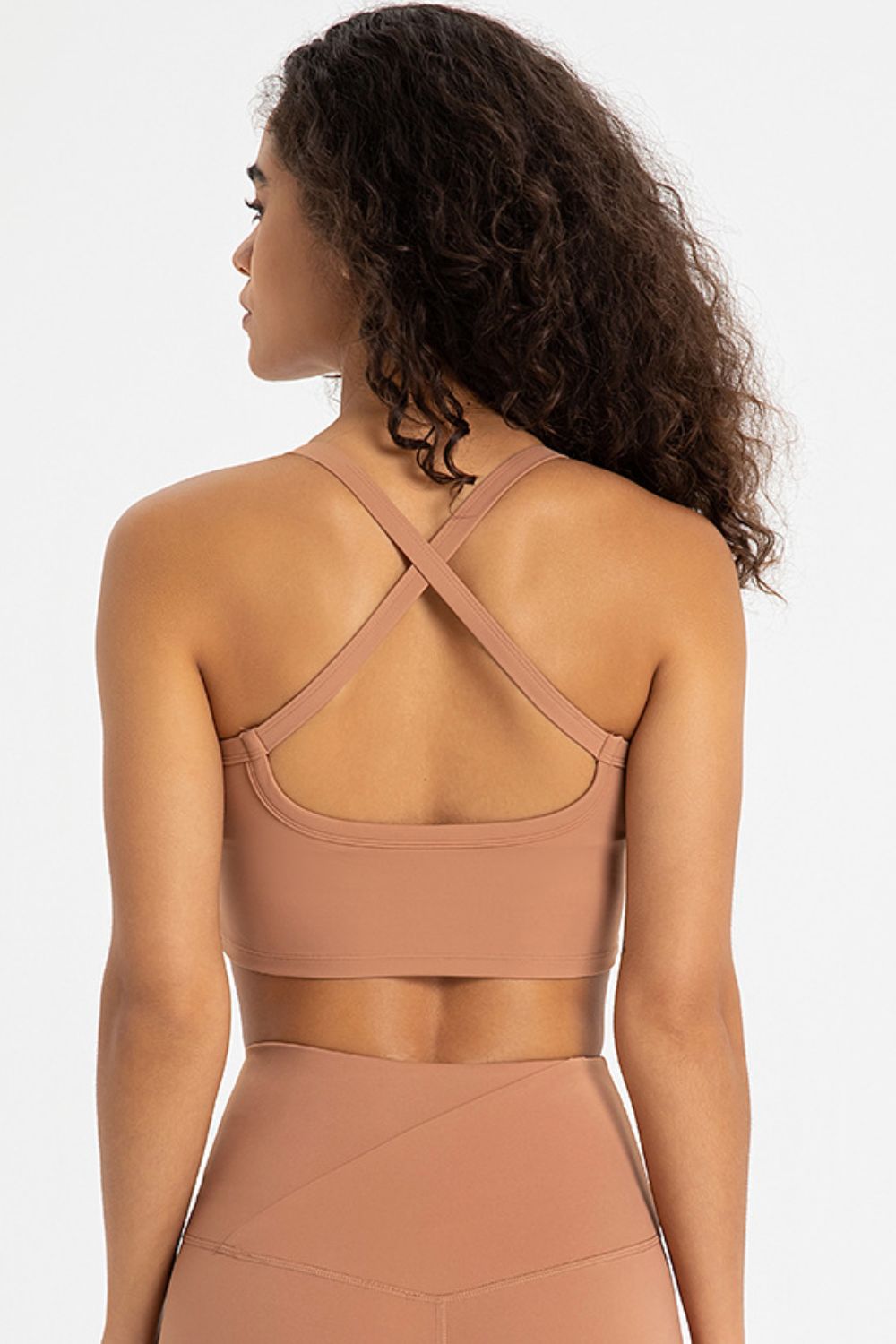 TrainTech Crisscross Back V-Neck Sports Bra - FleekGoddess