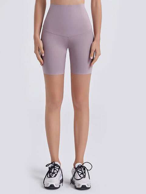 TrainTech Wide Waistband Sports Shorts - FleekGoddess