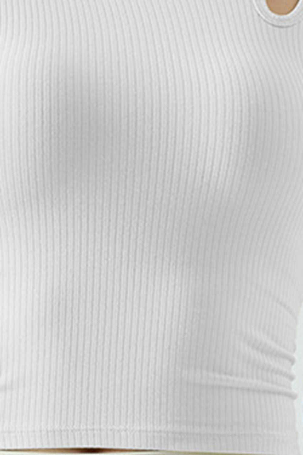 YogaFlex Ribbed Round Neck Sports Tank Top - FleekGoddess