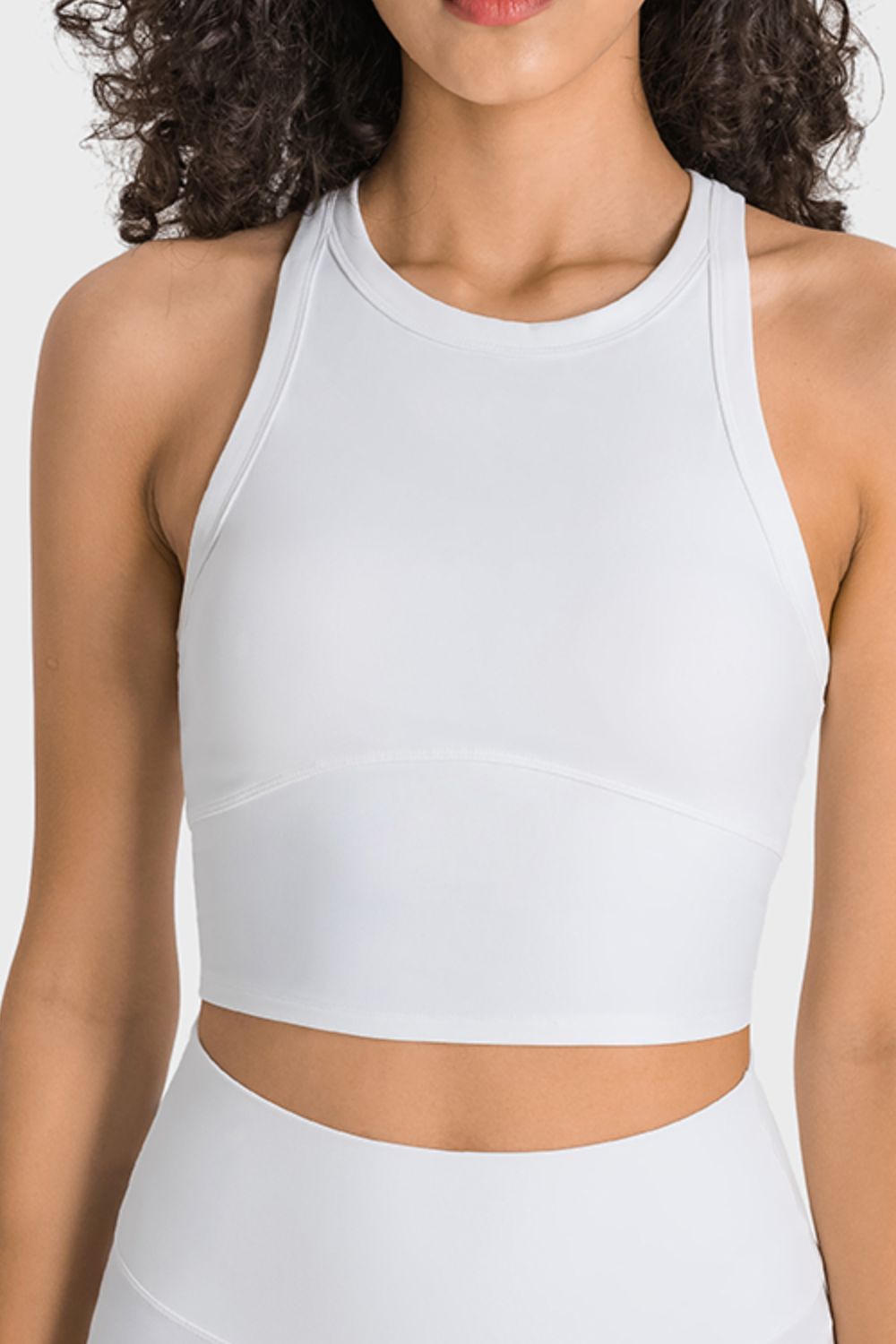 YogaFlex Racerback Cropped Sports Tank - FleekGoddess