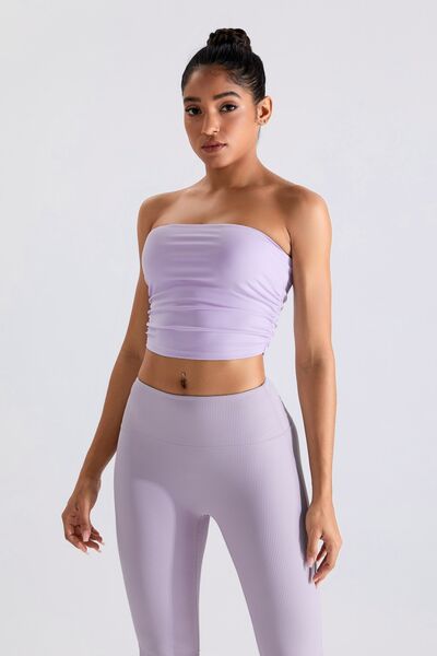 YogaFlex Ribbed Active Bandeau Top - FleekGoddess