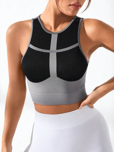 YogaFlex Color Block Round Neck Active Tank - FleekGoddess