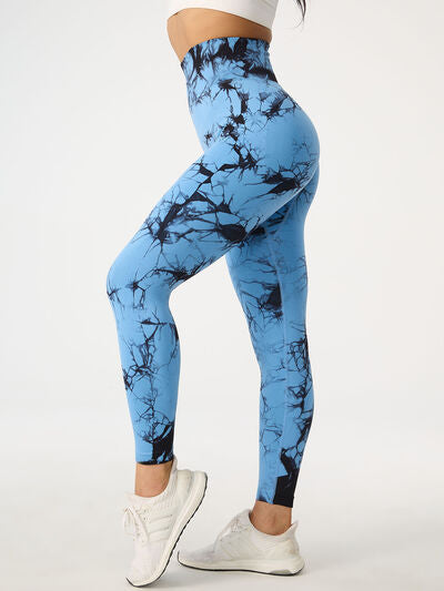 TrainTech Printed High Waist Active Pants - FleekGoddess