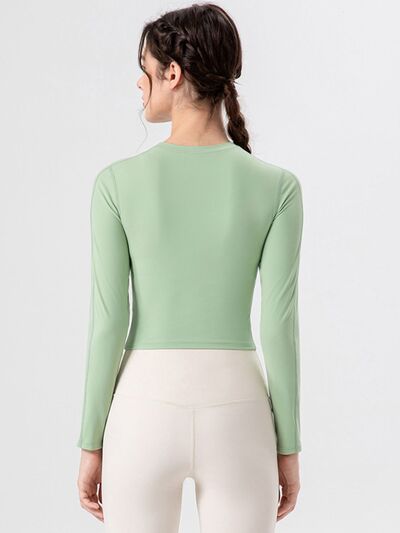 TrainTech Round Neck Long Sleeve Active T-Shirt - FleekGoddess