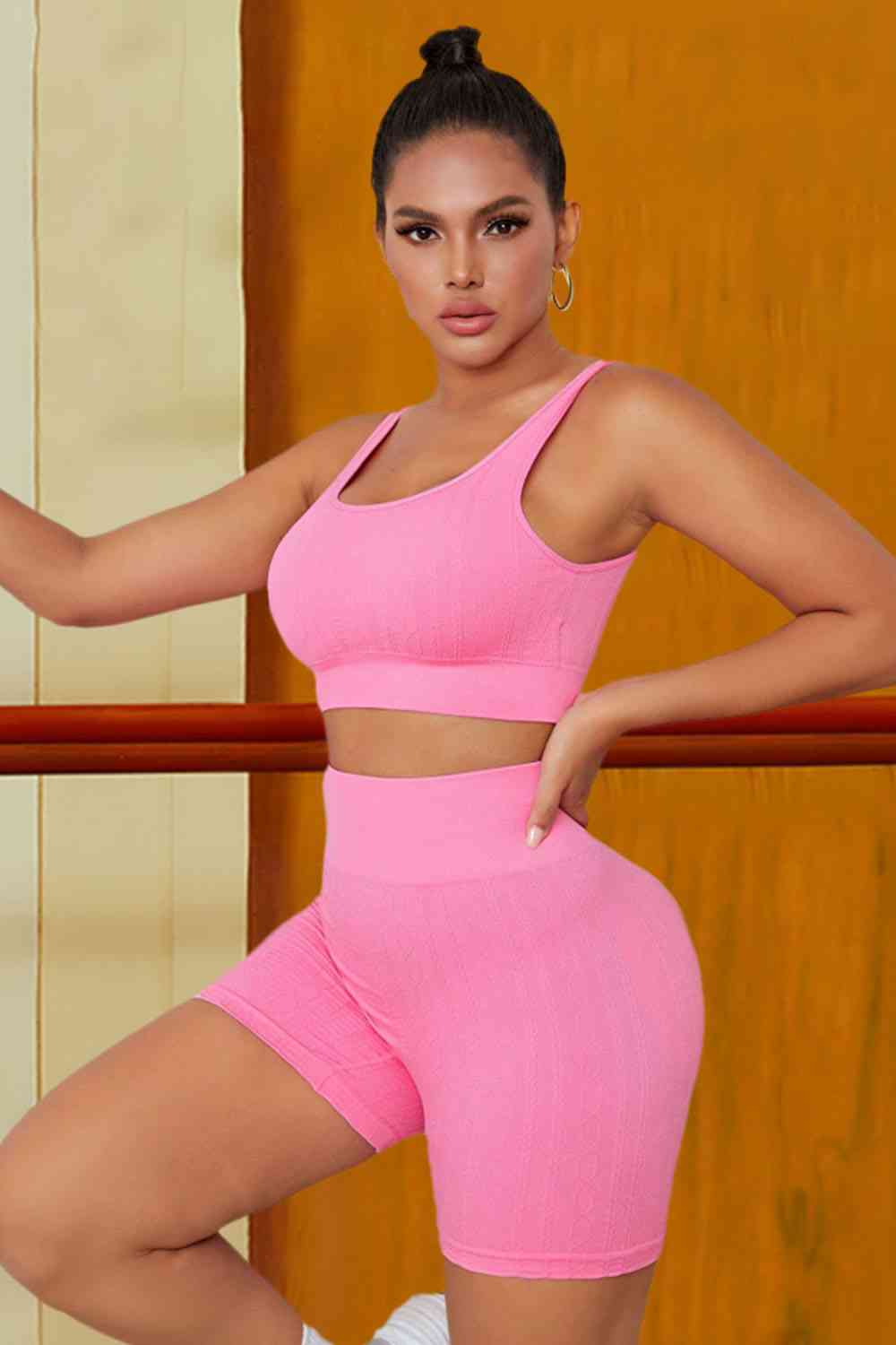 TrainTech Sports Tank and Shorts Set - FleekGoddess