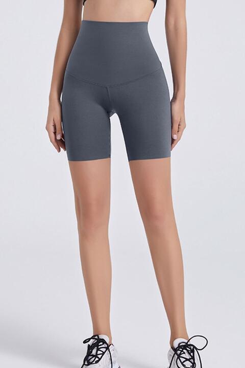 TrainTech Wide Waistband Sports Shorts - FleekGoddess