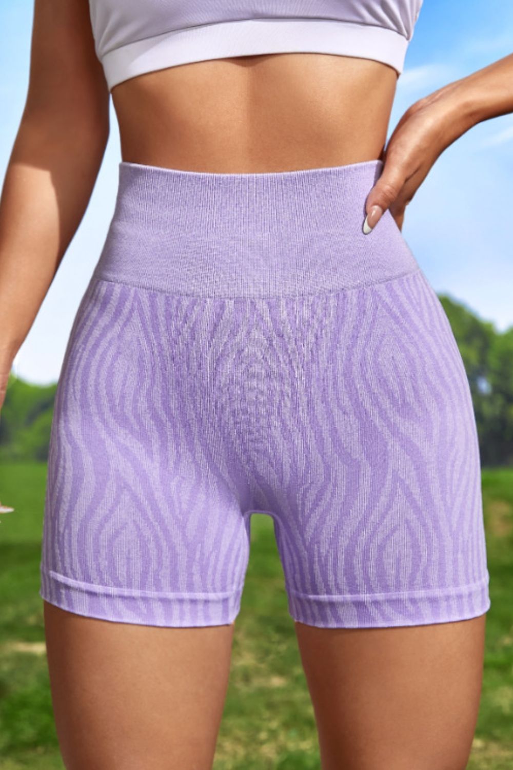 TrainTech Slim Fit Patterned Shorts - FleekGoddess