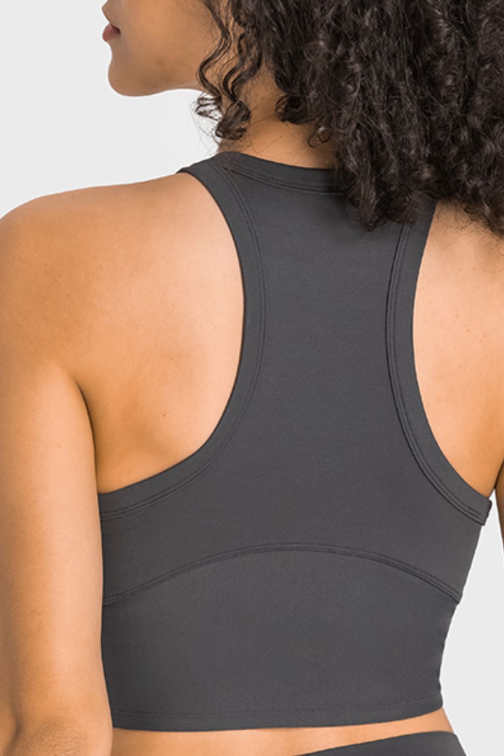 YogaFlex Racerback Cropped Sports Tank - FleekGoddess