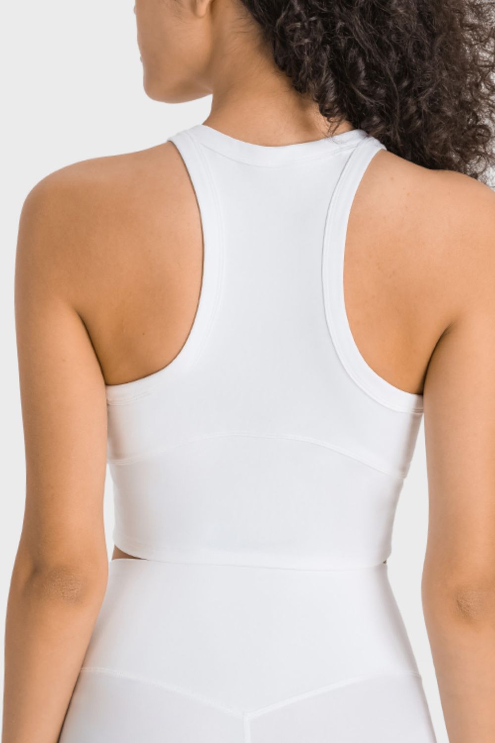 YogaFlex Racerback Cropped Sports Tank - FleekGoddess