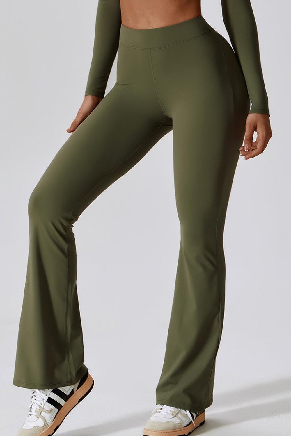 TrainTech Slim Fit High Waist Long Leggings - FleekGoddess