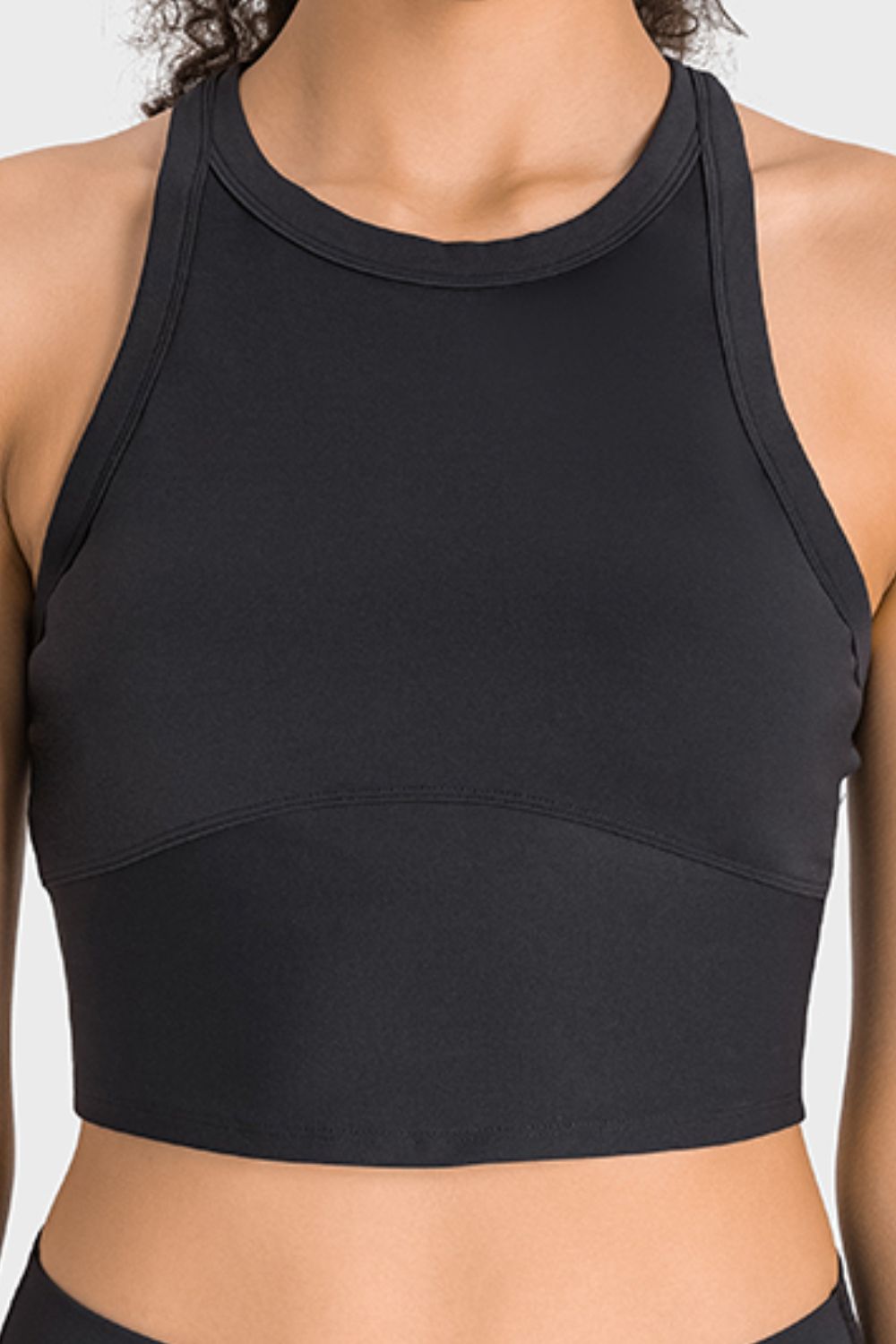 YogaFlex Racerback Cropped Sports Tank - FleekGoddess