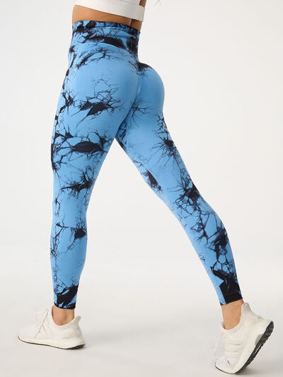 TrainTech Printed High Waist Active Pants - FleekGoddess
